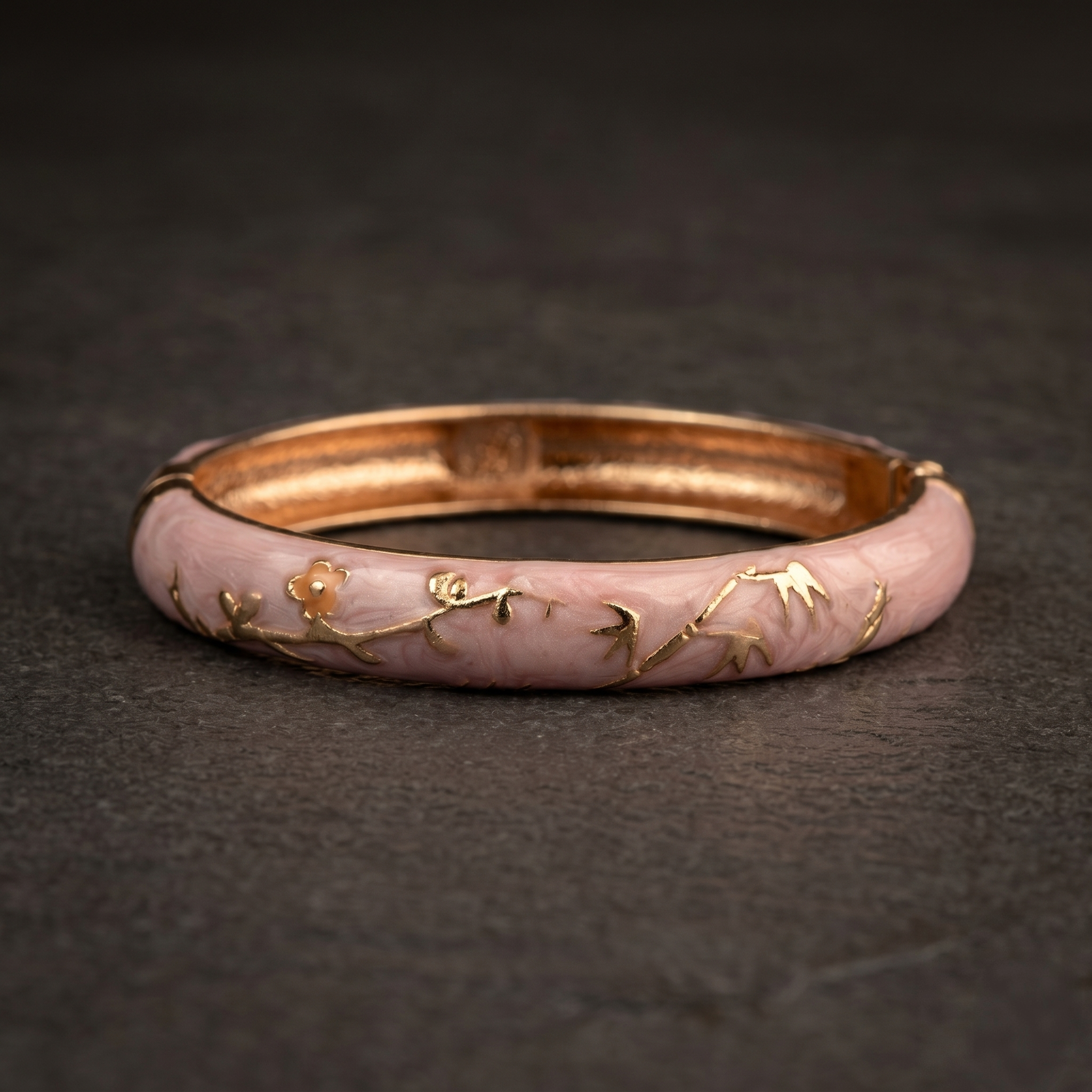 Vine and Leaf Enamel/Meenakari Bracelet alternate angle - Avalna